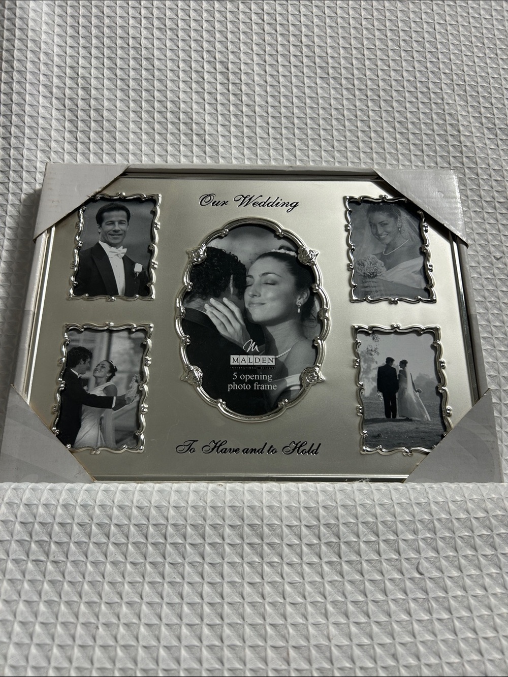 Malden Silver Multi-Opening Wedding Photo Frame